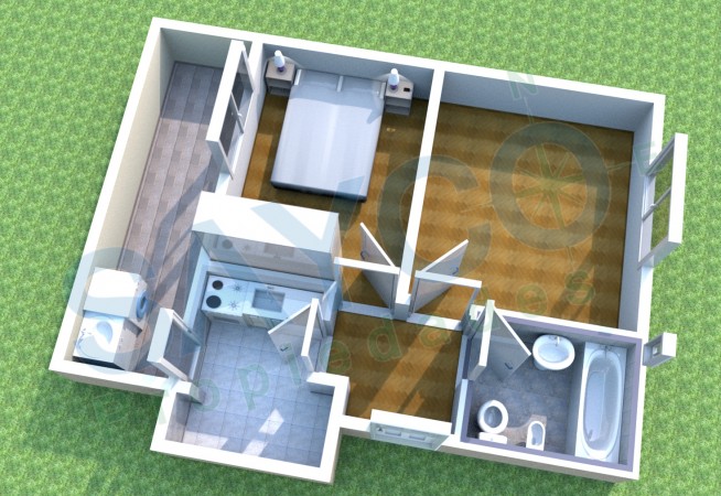 Vendo 2 ambientes 39m2 c/patio