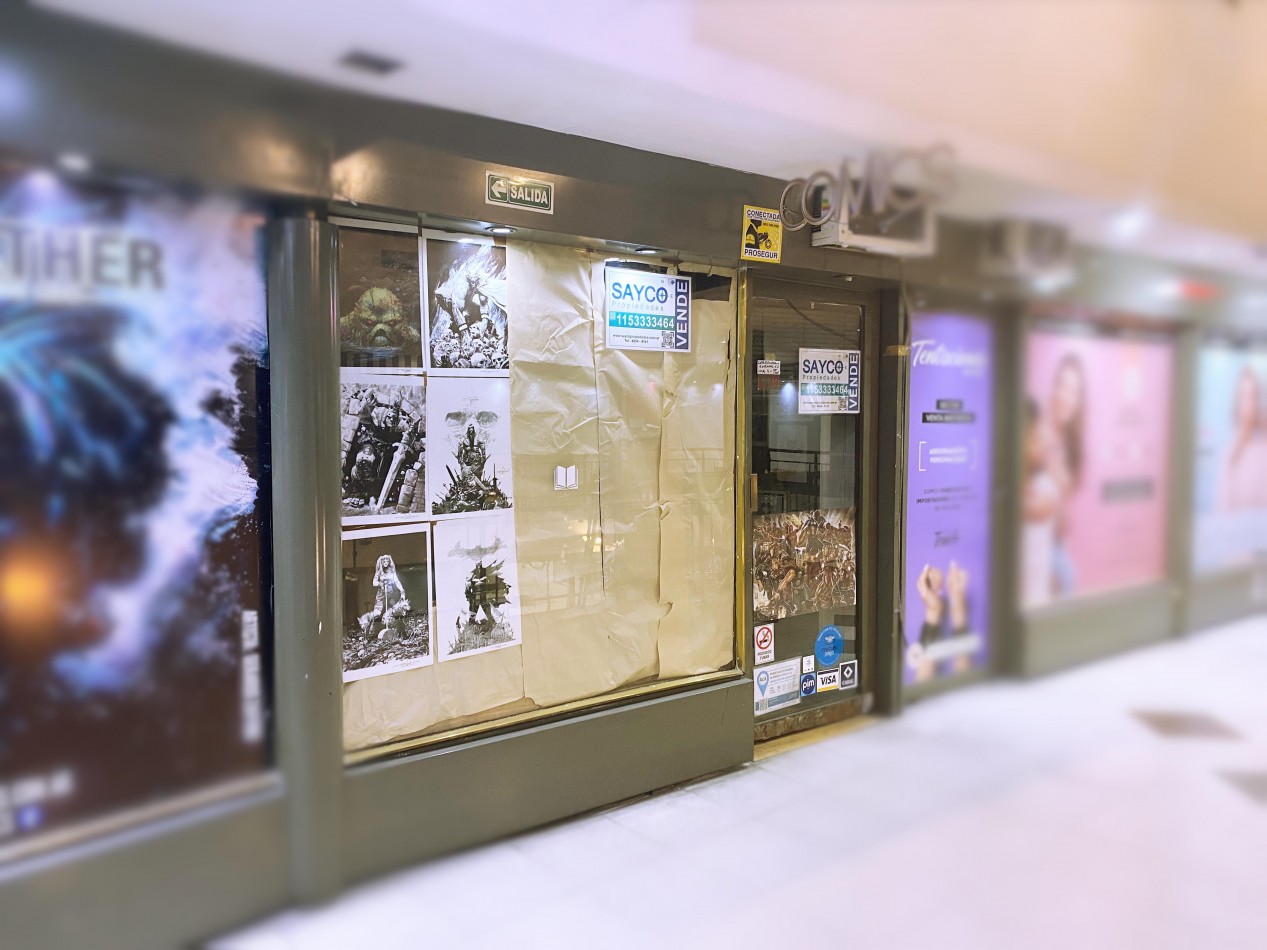 VENDE Local Comercial "Galeria Galecor" 15m2, techo alto, vidriera.