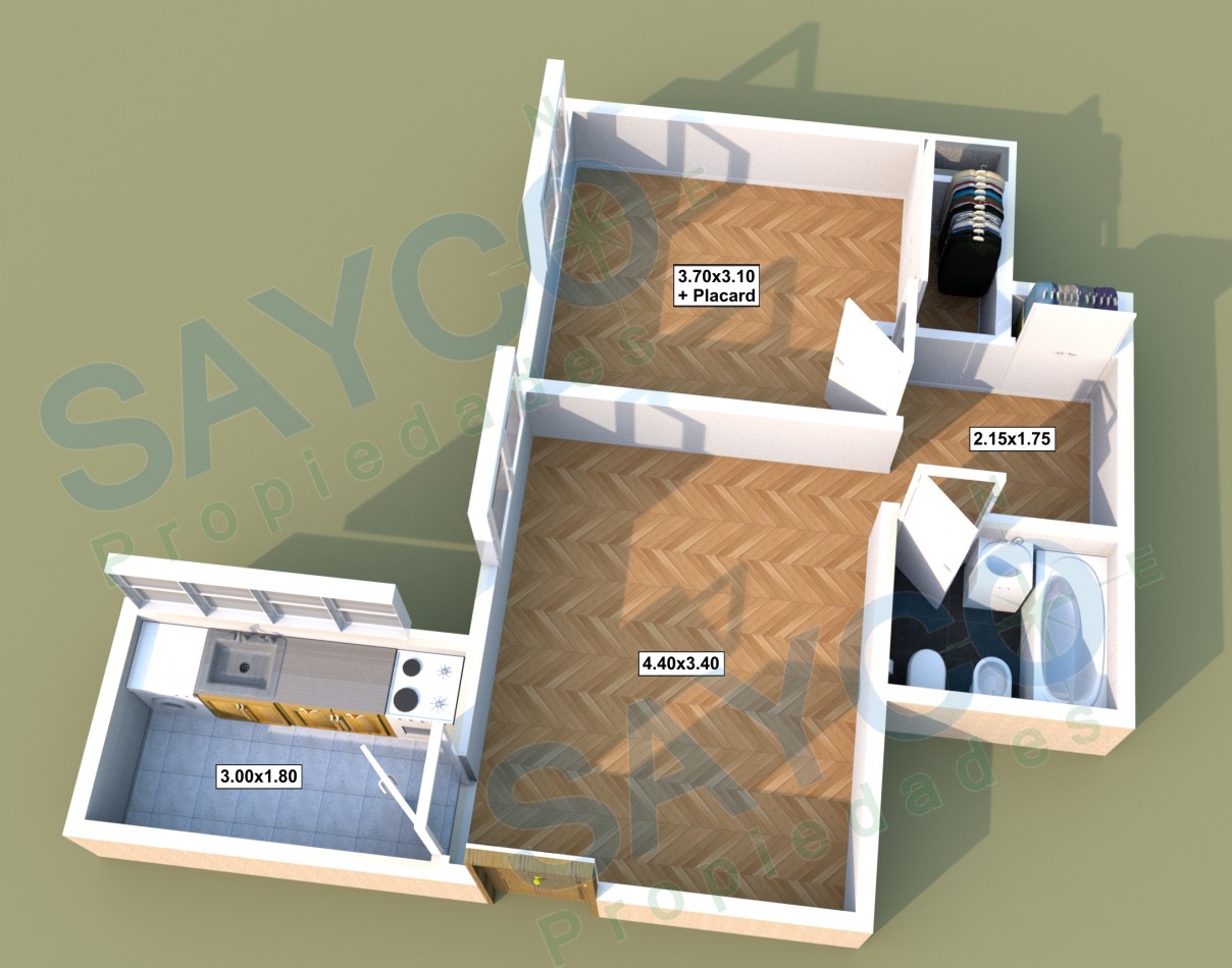 Venta 2 Ambientes en Recoleta