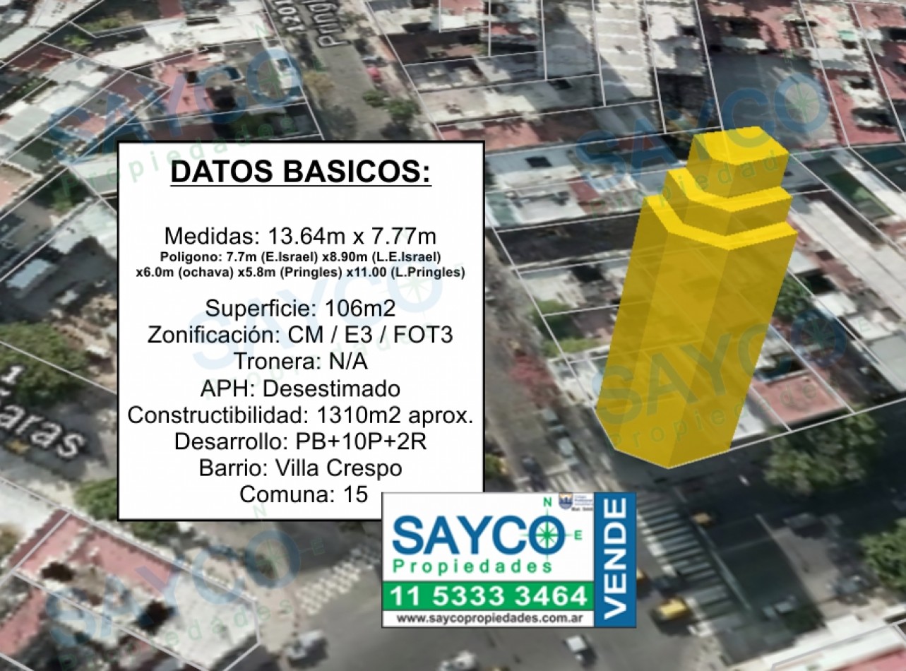 Venta Terreno/Lote / Para construir 1300m2