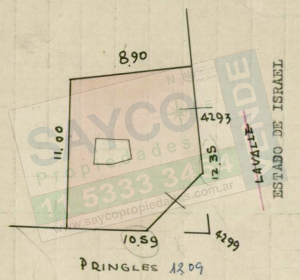 Venta Terreno/Lote / Para construir 1300m2